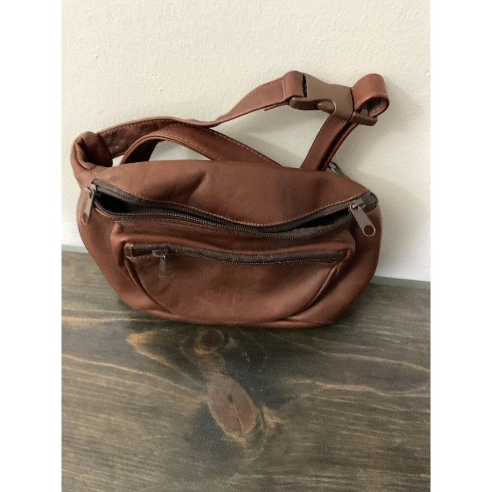 Vintage Genuine Leather Brown Fanny Pack